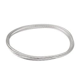 GeckoTeq Staaldraad 1,5mm Wit - niet knoopbaar - per 2 meter