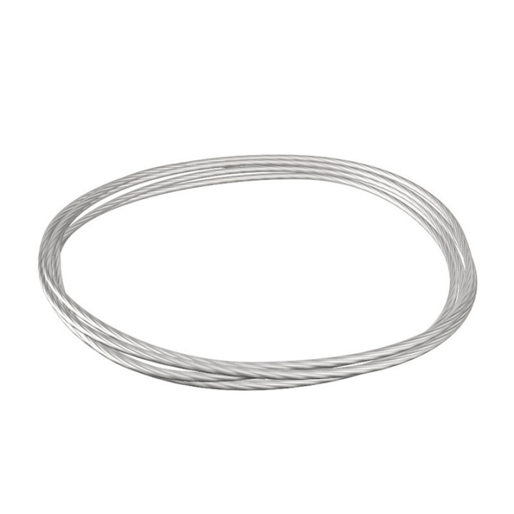 GeckoTeq Staaldraad 1,5mm Wit - niet knoopbaar - per 2 meter