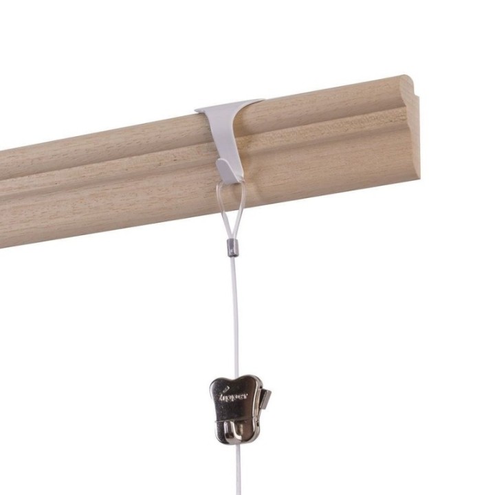 STAS Windsor Wooden Side Lath 200 cm Wall Rail