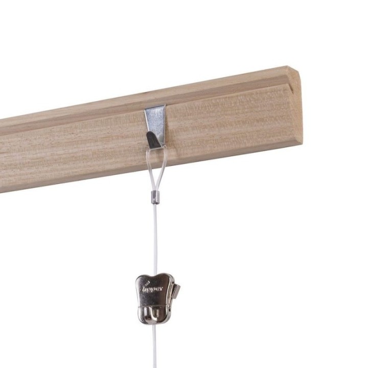 STAS Riva Wooden Side Lath 200 cm Wall Rail
