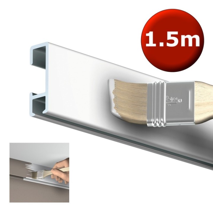 Artiteq Click Rail in white primer 150cm - 20kg