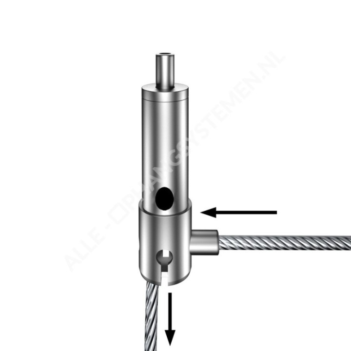 GeckoTeq - Self-locking wire clamp incl. wire divider - 20kg