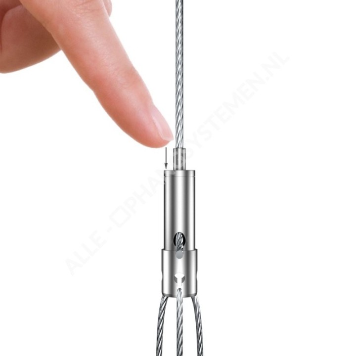 GeckoTeq - Self-locking wire clamp incl. wire divider - 20kg
