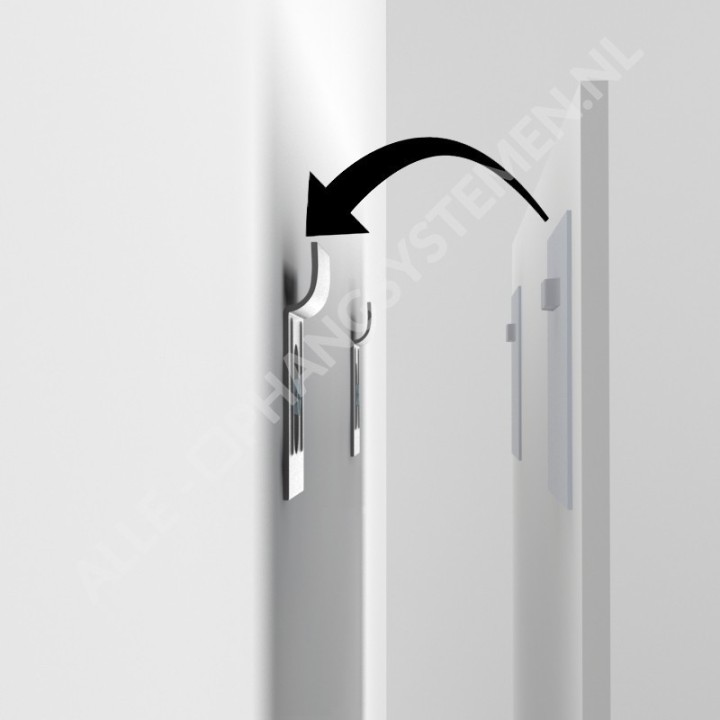 GeckoTeq Self-adhesive Dibond & Mirror hanger set (complete with accessories)