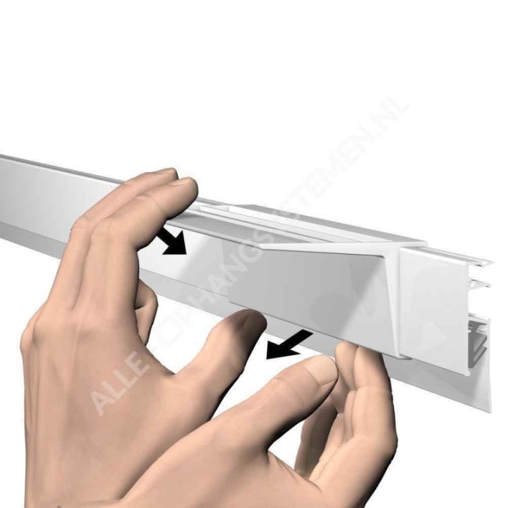 Artiteq Info Rail Support Clip - in 2 colours