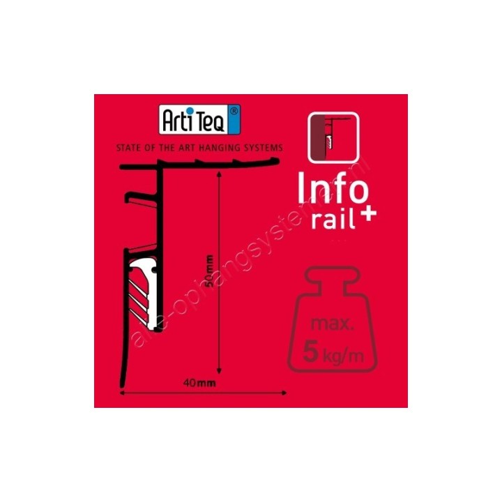 Artiteq Info Rail+ / End cap set of 2 (L&R)