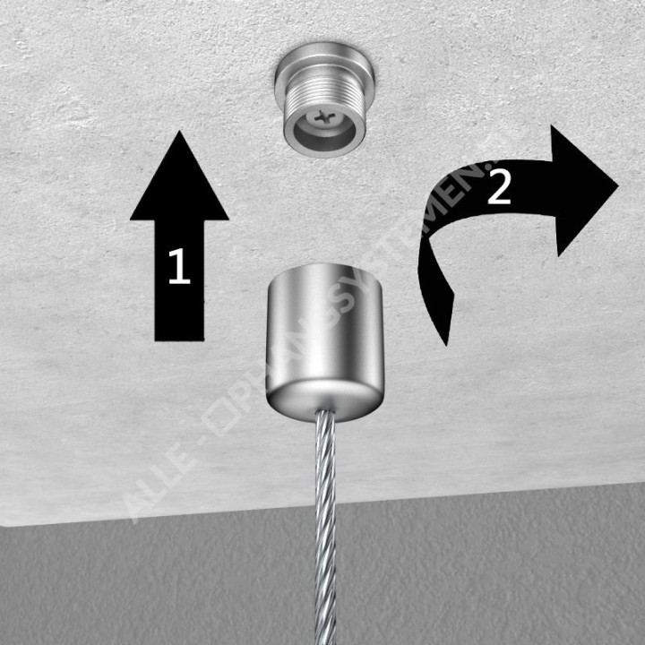 GeckoTeq 1.5mm Steel wire with nipple - 30kg